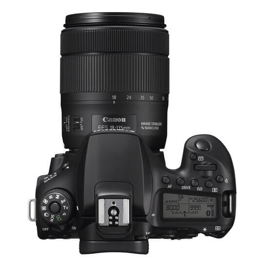 Canon EOS 800D - Vista superior