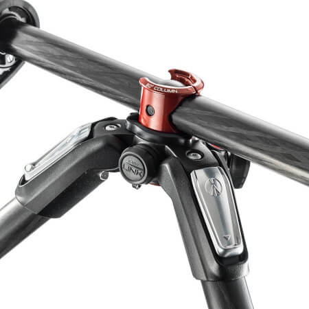 Trípode fotografía Manfrotto 055 easy link y columna 90º