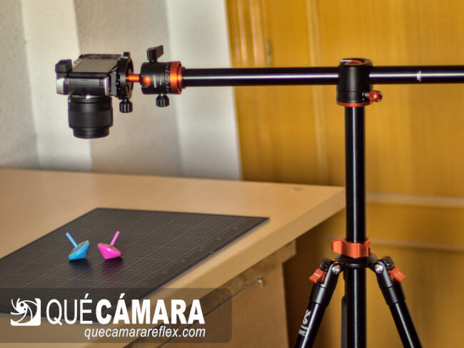 Trípode K&F Concept SA254T1 - Configuración para toma cenital